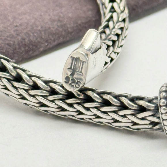 John Hardy Four Dot Station Wheat Chain Bracelet .925 - Picture 5 of 5